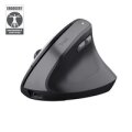 Trust Bayo II Ergonomic Wireless - Maus - 2.400 dpi
