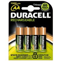 Duracell DUR039247 - Wiederaufladbarer Akku - 1,2 V - 4 Stück(e) - 1300 mAh - Schwarz - Kupfer - Sichtverpackung