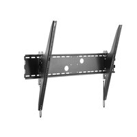 Equip 60"-100" Kippbarer Curved-TV-Wandhalter - 2,54 m (100") - 200 x 200 mm - 1098 x 807 mm - -15 - 15° - Stahl - Schwarz
