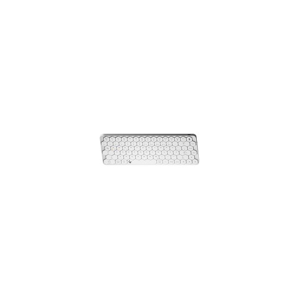 KeySonic KSK-5020BT-S DE Wireless Mini Aluminium sil/w - Tastatur - QWERTZ