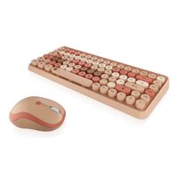 KeySonic Desktop-Set KSKM-5200M-RF DE Wireless sand/creme