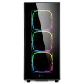 Sharkoon TG6 RGB - Midi Tower - PC - Schwarz - ATX - micro ATX - Mini-ITX - 16,5 cm - 40 cm