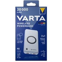 Varta 57909 101 111 - 20000 mAh - Lithium Polymer (LiPo) - Quick Charge 3.0 - Kabelloses Aufladen - 3,7 V - 20 W