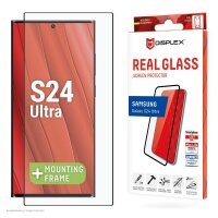DISPLEX Panzerglas (10H) für Samsung Galaxy S24 Ultra - Eco-Montagerahmen - Full Cover - Samsung - Galaxy S24 Ultra - Trockene Anwendung - Staubresistent - Schlagfest - Kratzresistent - Schockresistent - Transparent - 1 Stück(e)