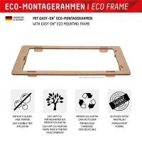 DISPLEX Panzerglas (10H) für Samsung Galaxy S24 Ultra - Eco-Montagerahmen - Full Cover - Samsung - Galaxy S24 Ultra - Trockene Anwendung - Staubresistent - Schlagfest - Kratzresistent - Schockresistent - Transparent - 1 Stück(e)