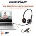 Poly Blackwire 3220 Stereo USB-C A Headset - Headset - 20 KHz