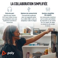Poly Blackwire 3220 Stereo USB-C Black Headset - Headset - Stereo