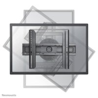 Neomounts LED-WR100BLACK TV-Wandhalterung 37-75" - drehbar - 190,5 cm (75") - 200 x 200 mm - 600 x 400 mm - 360° - Stahl - Schwarz