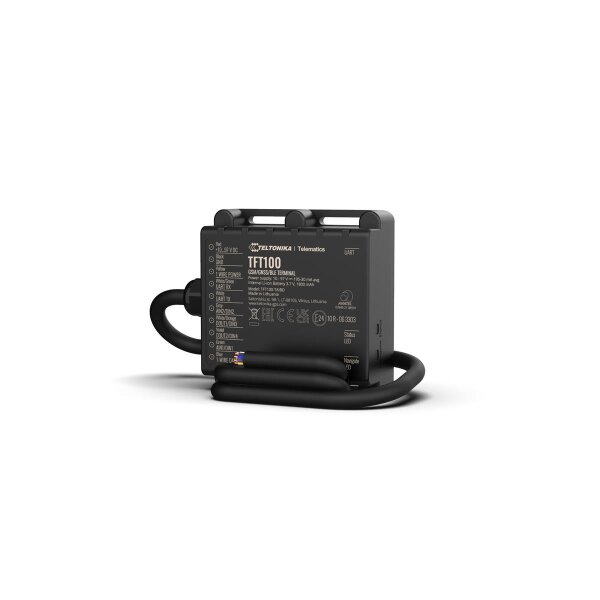 Teltonika · Tracker· TFT100· CAN Interface· E-Forklikt Plus· - Motorrad - Schwarz - Staubresistent - Single SIM - 800,900,1800,1900 MHz - Kunststoff