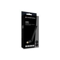 Conceptronic ABBY17B USB-Bluetooth 5.3-Adapter mit externer Antenne und hoher Reichweite - Eingebaut - Kabellos - USB - Bluetooth - 3 Mbit/s - Schwarz