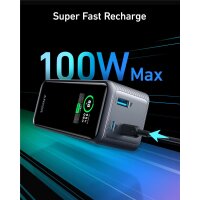 Anker Innovations Prime 20 Power Bank 200W Black - Akku - 20.000 mAh