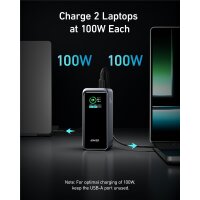 Anker Innovations Prime 20 Power Bank 200W Black - Akku - 20.000 mAh