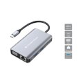 Conceptronic DONN21G - Kabelgebunden - USB 3.2 Gen 1 (3.1 Gen 1) Type-C - 100 W - 1000 Mbit/s - Grau - 4K Ultra HD