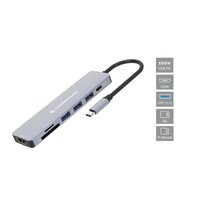 Conceptronic DONN19G 7-in-1 USB 3.2 Gen 1 Dockingstation...