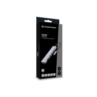 Conceptronic DONN19G 7-in-1 USB 3.2 Gen 1 Dockingstation - HDMI - USB-A 3.0 x 3 - SD - TF/MicroSD - 100W USB PD - Kabelgebunden - USB 3.2 Gen 1 (3.1 Gen 1) Type-C - 100 W - Grau - MicroSD (TransFlash) - SD - 5 Gbit/s