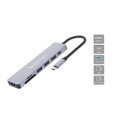 Conceptronic DONN19G 7-in-1 USB 3.2 Gen 1 Dockingstation - HDMI - USB-A 3.0 x 3 - SD - TF/MicroSD - 100W USB PD - Kabelgebunden - USB 3.2 Gen 1 (3.1 Gen 1) Type-C - 100 W - Grau - MicroSD (TransFlash) - SD - 5 Gbit/s