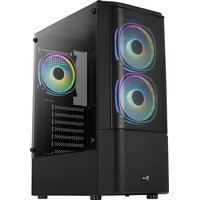 AEROCOOL ADVANCED TECHNOLOGIES Aerocool Quantum Mesh - Midi Tower - PC - Schwarz - ATX - micro ATX - Mini-ITX - Acrylnitril-Butadien-Styrol (ABS) - SPCC - Stahl - Gaming