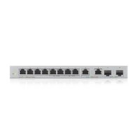 ZyXEL XGS1010-12 v2 12-Port Gigabit UnmanagedSwitch with 8-Port 1G+ 2-Port 2.5G+ - Switch - 1 Gbps