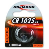 Ansmann 3V Lithium CR1025 - Einwegbatterie - CR1025 - Lithium - 3 V - 1 Stück(e) - Silber