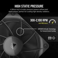 Corsair iCUE Link RX120 - Gehäuseluefter - 120 - Gehäuse-Lüfter - 36 dB