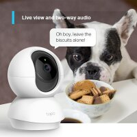 TP-LINK Tapo Indoor WLAN-Sicherheitskamera - IP-Sicherheitskamera - Drinnen - Kabellos - FCC - IC - CE - NCC - Decke / Schreibtisch - Weiß