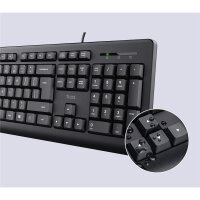 Trust TKM-250 - Kabelgebunden - USB - Membran Key Switch...