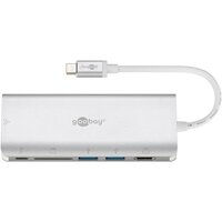 Wentronic 76788 - USB Typ-C - 10,100,1000 Mbit/s - Silber - SD - 4K Ultra HD - 30 Hz