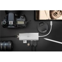 Wentronic 76788 - USB Typ-C - 10,100,1000 Mbit/s - Silber - SD - 4K Ultra HD - 30 Hz