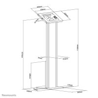 Neomounts FL15-750WH1 Tablet-Bodenständer...