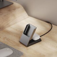 Alogic MSCDD - Drinnen - USB - Kabelloses Aufladen - Schwarz