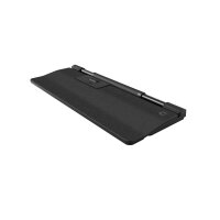 Contour Design RollerMouse Pro Kabellos mit Regular Handballenauflage aus veganem Leder - Beidhändig - Rollerbar - RF Wireless + Bluetooth + USB Type-A - 2800 DPI - Schwarz