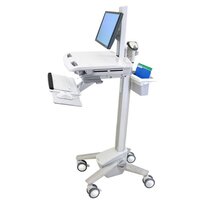 Ergotron StyleView EMR Cart with LCD Pivot - Multimedia-Wagen - Weiß - Aluminium - Kunststoff - Flachbildschirm - 16 kg - 61 cm (24")