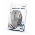 Gembird MUSW-6B-02-BG - rechts - Optisch - RF Wireless - 1600 DPI - Schwarz - Silber