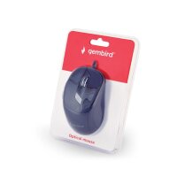 Gembird MUS-4B-02 - rechts - Optisch - USB - 1200 DPI - Schwarz