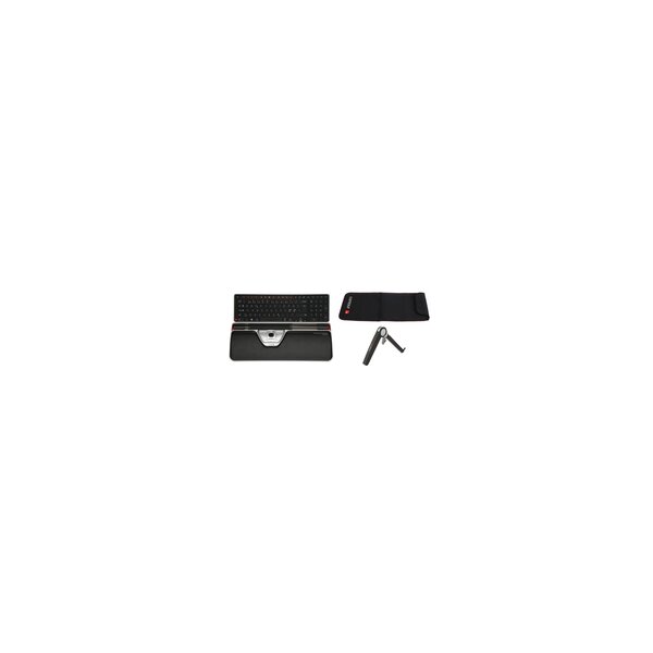 Contour Design RollerMouse Red Plus WL Travel Kit - Volle Größe (100%) - Kabellos - RF Wireless - Schwarz - Maus enthalten