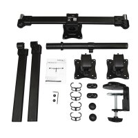 StarTech.com 3 Monitor Schreibtischhalterung - Ergonomischer VESA Monitorarm für 3 Monitore bis zu 27" - Gelenkig - höhenverstellbar - Neig/Schwenk/Drehfunktion - Schreibtischklemme/Tülle - Klemme - 24 kg - 33 cm (13") - 61 cm (24") - 100 x 100 mm - Schwa