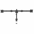 StarTech.com 3 Monitor Schreibtischhalterung - Ergonomischer VESA Monitorarm für 3 Monitore bis zu 27" - Gelenkig - höhenverstellbar - Neig/Schwenk/Drehfunktion - Schreibtischklemme/Tülle - Klemme - 24 kg - 33 cm (13") - 61 cm (24") - 100 x 100 mm - Schwa