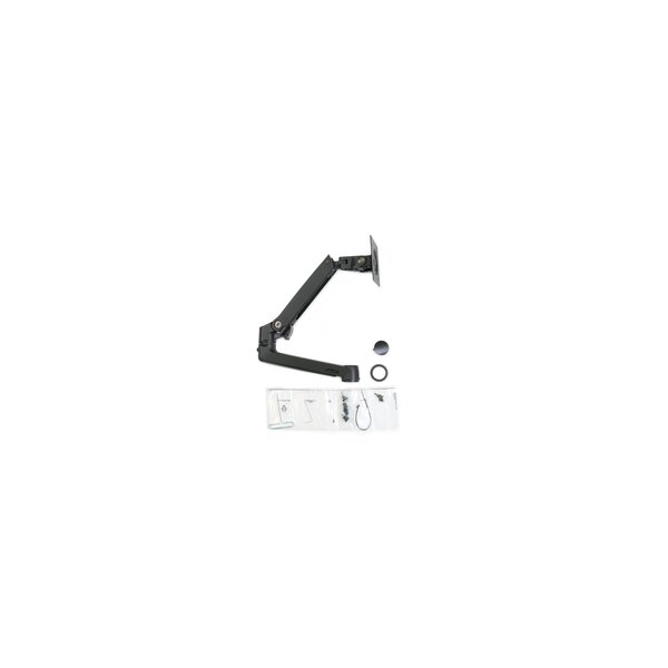 Ergotron LX Arm - Erweiterung und Ringsatz (schwarz) - 360° - 0 - 75° - 2 kg - 440 mm - 200 mm - 170 mm