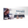 Gembird KB-BTRGB-01-DE - Mini - Kabellos - Bluetooth - QWERTZ - LED - Schwarz