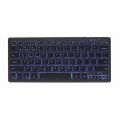 Gembird KB-BTRGB-01-DE - Mini - Kabellos - Bluetooth - QWERTZ - LED - Schwarz