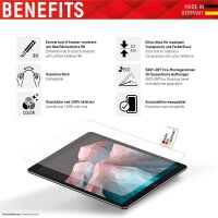 DISPLEX Tablet Glass (9H) für iPad Pro 11 (1./2./3./4. Gen.)/Air (4./5. Gen.) - Eco-Montagerahmen L-Form - unzerbrechlich - ultra-dünn - unsichtbar - 27,9 cm (11") - 9H - Gehärtetes Glas - 145 g - 1 Stück(e)