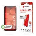 DISPLEX Panzerglas (10H) für Apple iPhone XR/11 - Eco-Montagerahmen - Tempered Glas - kratzer-resistente Schutzfolie - hüllenfreundlich - Apple - iPhone XR/ iPhone 11 - Trockene Anwendung - Schlagfest - Kratzresistent - Staubresistent - Transparent - 1 St