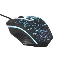 Ultron HAWK Gaming Set - Volle Größe (100%) - QWERTZ - LED - Schwarz - Rot - Weiß - Maus enthalten