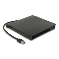Delock 42636 - HDD-Gehäuse - 5.25 Zoll - Micro Serial ATA - 5 Gbit/s - Hot-Swap - Schwarz