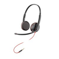 Poly Blackwire C3225 Top - Kabelgebunden - Büro/Callcenter - 87 g - Kopfhörer - Schwarz