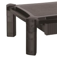 StarTech.com Monitor Ständer mit Schublade - Höhenverstellbar - Groß - Freistehend - 10 kg - 33 cm (13") - 81,3 cm (32") - Höhenverstellung - Schwarz