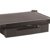 StarTech.com Monitor Ständer mit Schublade - Höhenverstellbar - Groß - Freistehend - 10 kg - 33 cm (13") - 81,3 cm (32") - Höhenverstellung - Schwarz