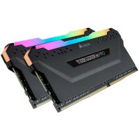Corsair Vengeance RGB CMW16GX4M2A2666C16 - 16 GB - 2 x 8 GB - DDR4 - 2666 MHz - 288-pin DIMM - Schwarz