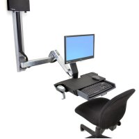Ergotron StyleView Sit-Stand Combo Extender - Metall - Silber