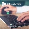 R-Go Ergonomische Tastatur R-Go Compact Break - kompakte Tastatur mit Pausensoftware - QWERTY (IT) - Bluetooth - Schwarz - Mini - Kabelgebunden - USB - QWERTY - Schwarz